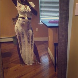 jadore Fancy Skirts - White two piece set jadore Fancy Skirts - White two piece set